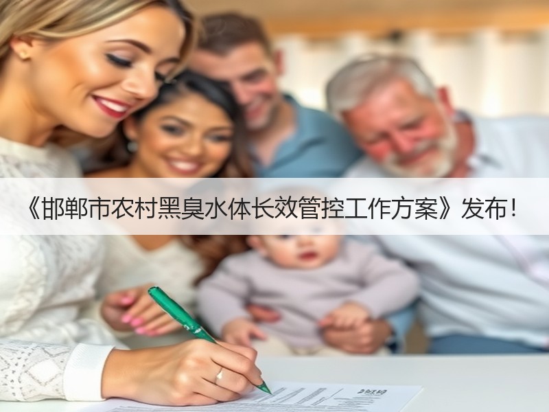 《邯郸市农村黑臭水体长效管控工作方案》发布! 《邯郸市农村黑臭水体长效管控工作方案》发布!