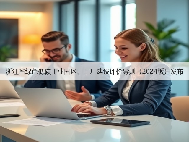 浙江省绿色低碳工业园区、工厂建设评价导则(2024版)发布(图1) 浙江省绿色低碳工业园区、工厂建设评价导则(2024版)发布(图1)