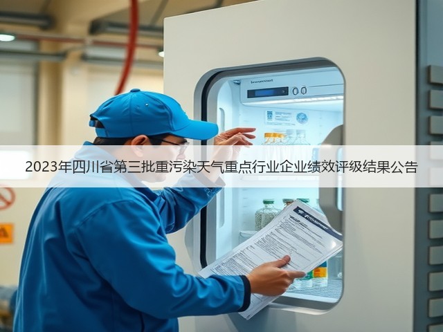 2023年四川省第三批重污染天气重点行业企业绩效评级结果公告(图1)