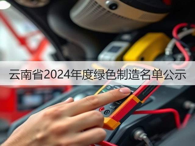 云南省2024年度绿色制造名单公示(图3)