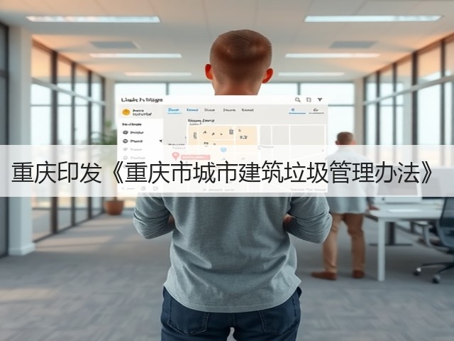重庆印发《重庆市城市建筑垃圾管理办法》(图3)