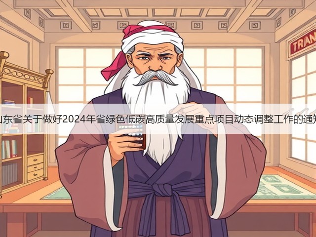 山东省关于做好2024年省绿色低碳高质量发展重点项目动态调整工作的通知(图1) 山东省关于做好2024年省绿色低碳高质量发展重点项目动态调整工作的通知(图1)