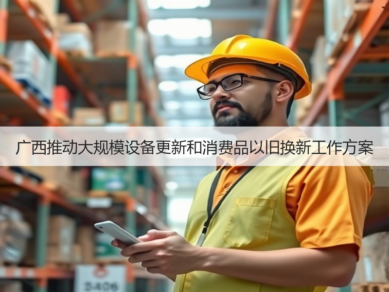 广西推动大规模设备更新和消费品以旧换新工作方案