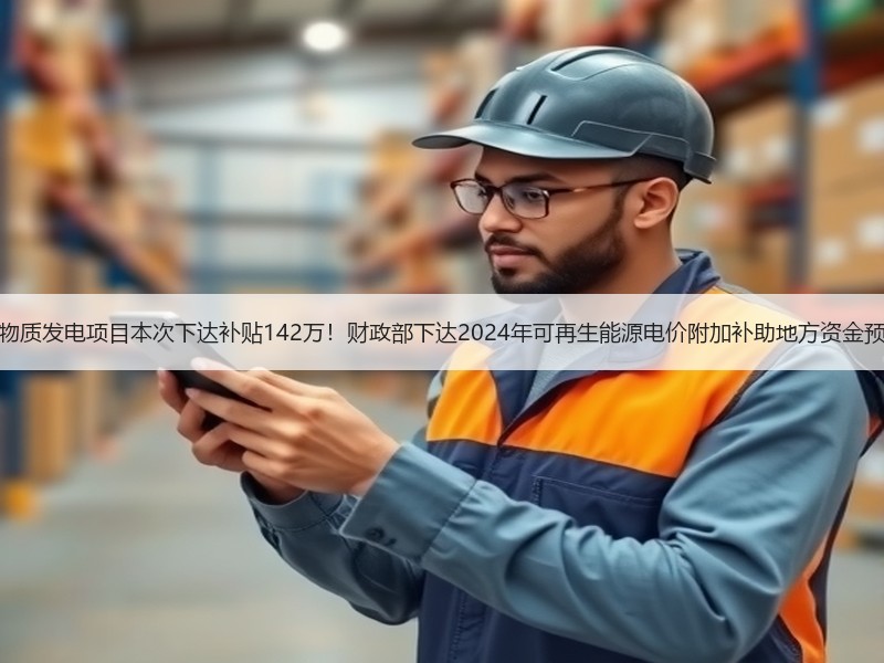生物质发电项目本次下达补贴142万!财政部下达2024年可再生能源电价附加补助地方资金预算 生物质发电项目本次下达补贴142万!财政部下达2024年可再生能源电价附加补助地方资金预算