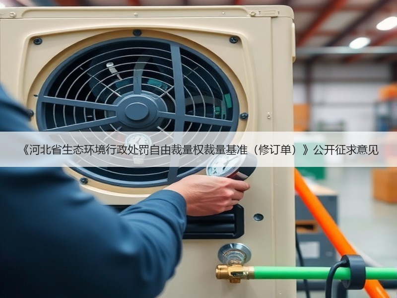 《河北省生态环境行政处罚自由裁量权裁量基准（修订单）》公开征求意见