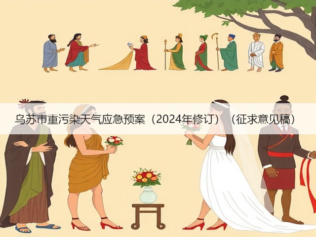 乌苏市重污染天气应急预案（2024年修订）（征求意见稿）(图1)