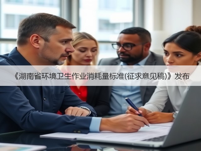 《湖南省环境卫生作业消耗量标准(征求意见稿)》发布(图1) 《湖南省环境卫生作业消耗量标准(征求意见稿)》发布(图1)