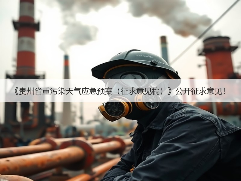 《贵州省重污染天气应急预案(征求意见稿)》公开征求意见! 《贵州省重污染天气应急预案(征求意见稿)》公开征求意见!