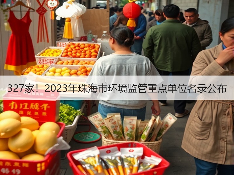 327家!2023年珠海市环境监管重点单位名录公布 327家!2023年珠海市环境监管重点单位名录公布