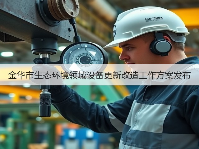 金华市生态环境领域设备更新改造工作方案发布(图1) 金华市生态环境领域设备更新改造工作方案发布(图1)