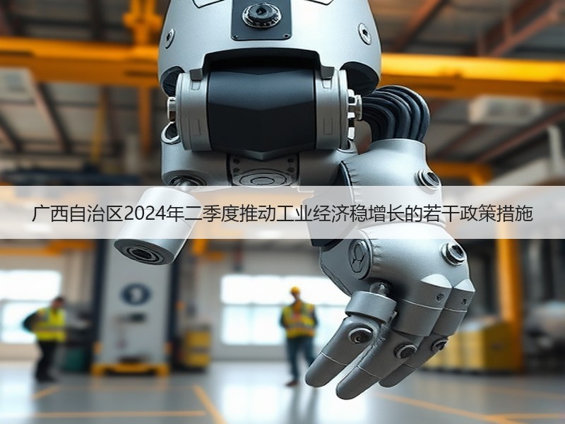 广西自治区2024年二季度推动工业经济稳增长的若干政策措施