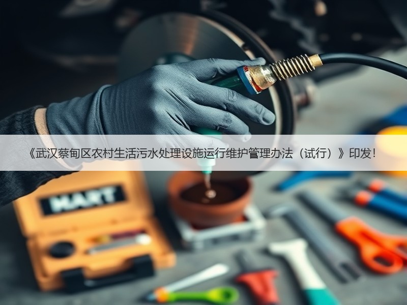 《武汉蔡甸区农村生活污水处理设施运行维护管理办法(试行)》印发! 《武汉蔡甸区农村生活污水处理设施运行维护管理办法(试行)》印发!