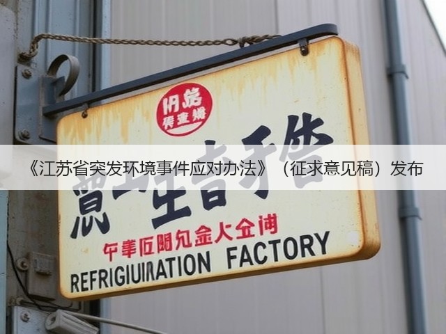 《江苏省突发环境事件应对办法》（征求意见稿）发布(图3)