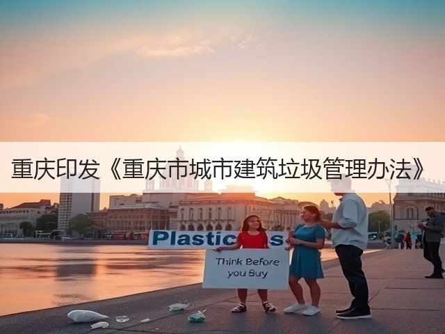 重庆印发《重庆市城市建筑垃圾管理办法》(图1)