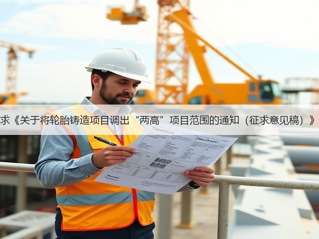 关于公开征求《关于将轮胎铸造项目调出“两高”项目范围的通知（征求意见稿）》意见的通知(图1)