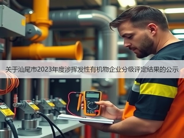 关于汕尾市2023年度涉挥发性有机物企业分级评定结果的公示(图2)