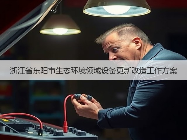 浙江省东阳市生态环境领域设备更新改造工作方案(图2)