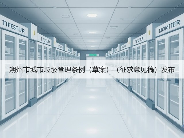 朔州市城市垃圾管理条例（草案）（征求意见稿）发布(图2)