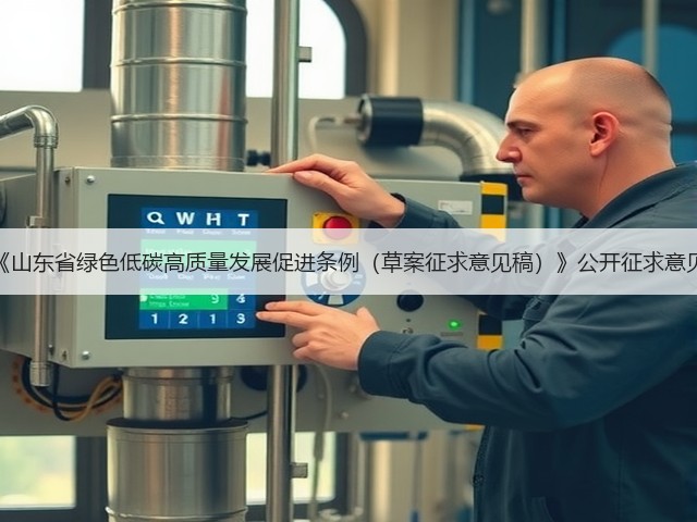 《山东省绿色低碳高质量发展促进条例(草案征求意见稿)》公开征求意见(图3) 《山东省绿色低碳高质量发展促进条例(草案征求意见稿)》公开征求意见(图3)