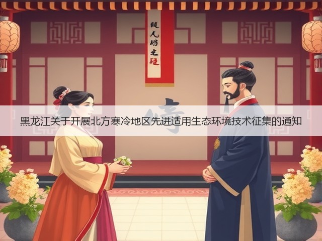 黑龙江关于开展北方寒冷地区先进适用生态环境技术征集的通知(图2) 黑龙江关于开展北方寒冷地区先进适用生态环境技术征集的通知(图2)