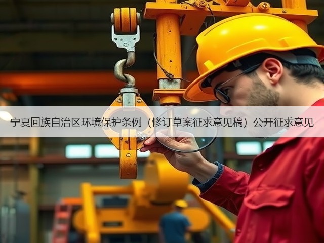 宁夏回族自治区环境保护条例（修订草案征求意见稿）公开征求意见(图1)