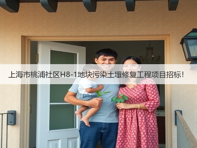 上海市桃浦社区H8-1地块污染土壤修复工程项目招标！(图2)