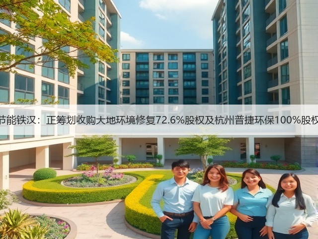 节能铁汉:正筹划收购大地环境修复72.6%股权及杭州普捷环保100%股权(图1) 节能铁汉:正筹划收购大地环境修复72.6%股权及杭州普捷环保100%股权(图1)