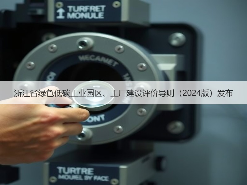浙江省绿色低碳工业园区、工厂建设评价导则（2024版）发布