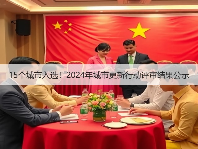 15个城市入选！2024年城市更新行动评审结果公示(图1)