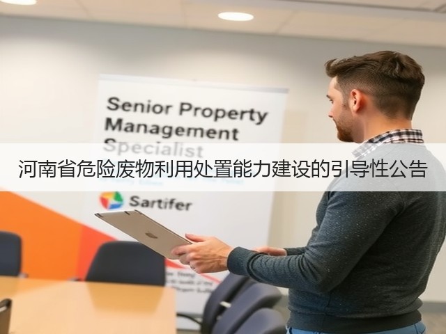 河南省危险废物利用处置能力建设的引导性公告(图1)