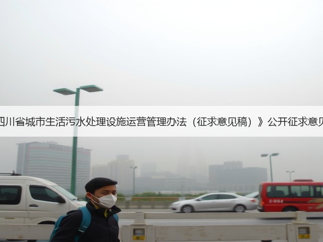 《四川省城市生活污水处理设施运营管理办法（征求意见稿）》公开征求意见！(图1)