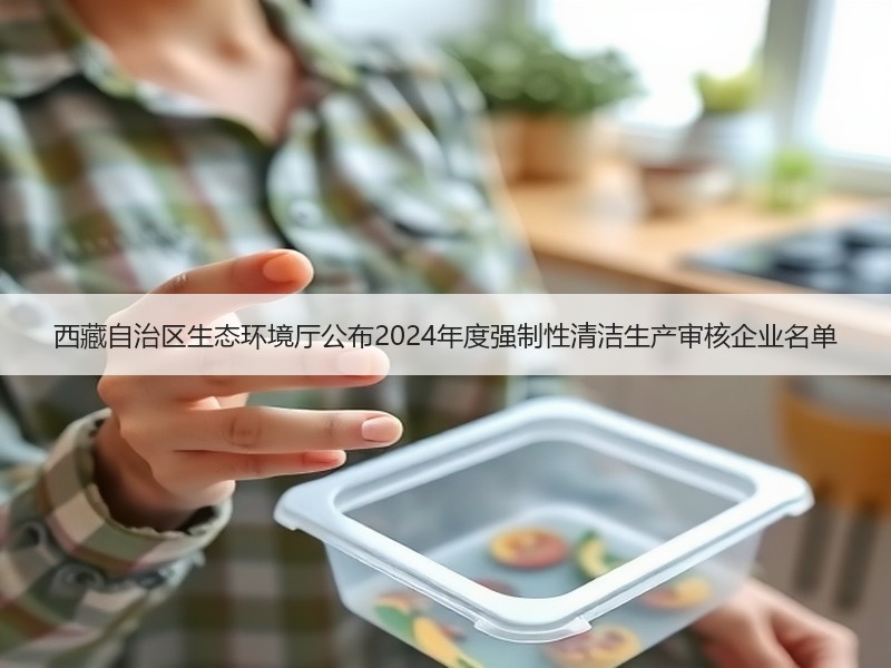 西藏自治区生态环境厅公布2024年度强制性清洁生产审核企业名单