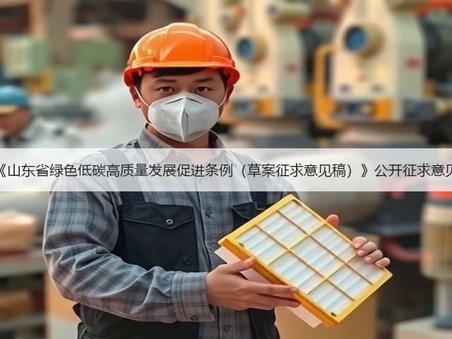 《山东省绿色低碳高质量发展促进条例(草案征求意见稿)》公开征求意见(图2) 《山东省绿色低碳高质量发展促进条例(草案征求意见稿)》公开征求意见(图2)