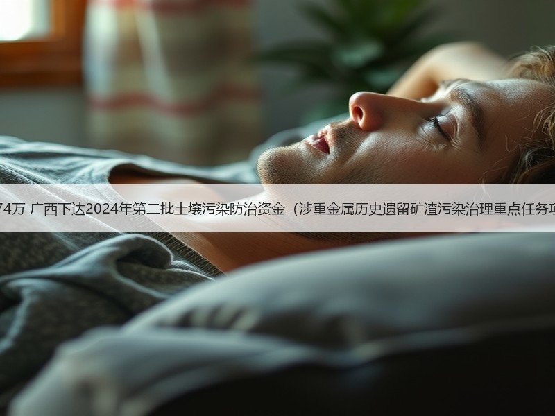 共4874万 广西下达2024年第二批土壤污染防治资金（涉重金属历史遗留矿渣污染治理重点任务项目）