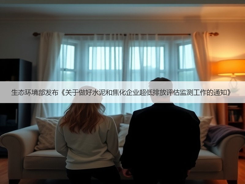 生态环境部发布《关于做好水泥和焦化企业超低排放评估监测工作的通知》
