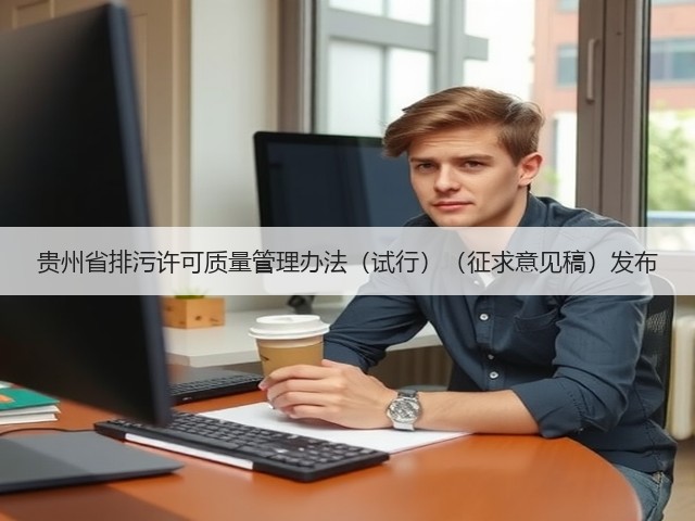 贵州省排污许可质量管理办法（试行）（征求意见稿）发布(图1)
