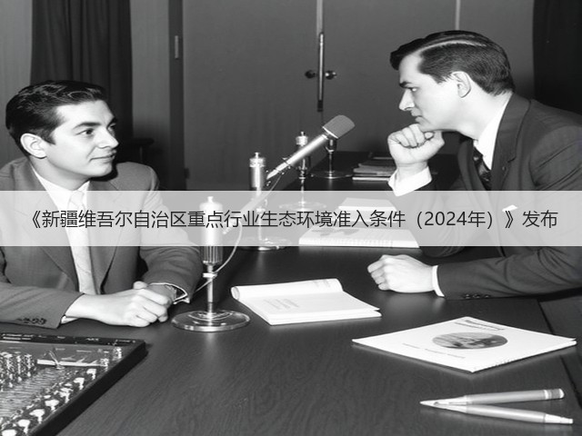 《新疆维吾尔自治区重点行业生态环境准入条件（2024年）》发布(图2)