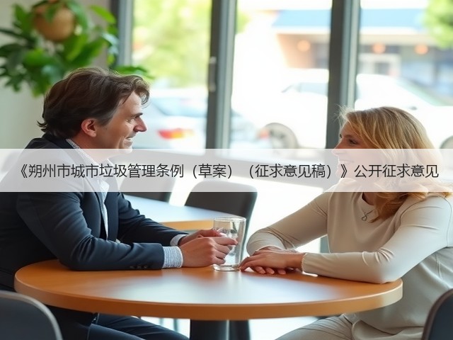 《朔州市城市垃圾管理条例（草案）（征求意见稿）》公开征求意见(图2)