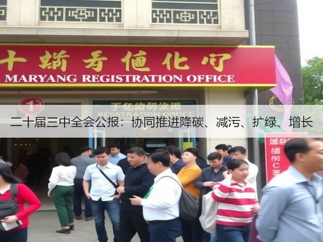 二十届三中全会公报：协同推进降碳、减污、扩绿、增长(图1)