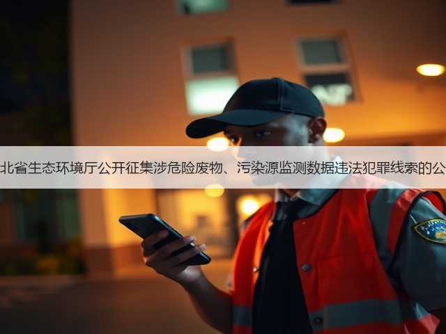 河北省生态环境厅公开征集涉危险废物、污染源监测数据违法犯罪线索的公告(图3)