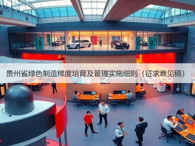 贵州省绿色制造梯度培育及管理实施细则(征求意见稿)(图1) 贵州省绿色制造梯度培育及管理实施细则(征求意见稿)(图1)