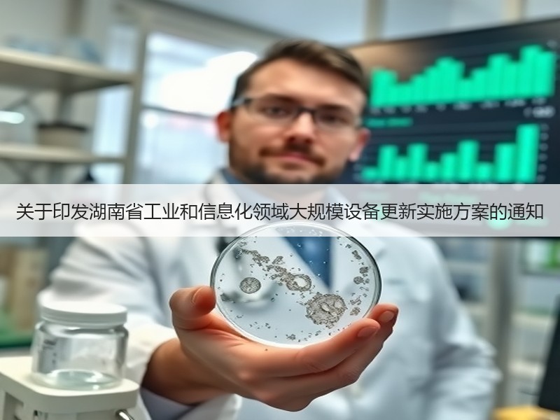 关于印发湖南省工业和信息化领域大规模设备更新实施方案的通知