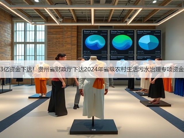 3亿资金下达！贵州省财政厅下达2024年省级农村生活污水治理专项资金(图2)