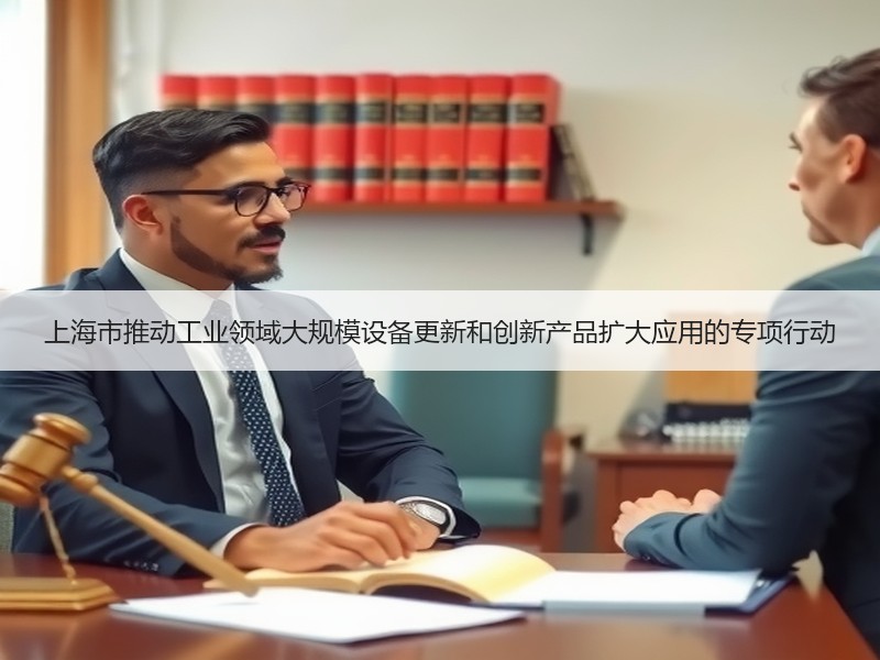 上海市推动工业领域大规模设备更新和创新产品扩大应用的专项行动 上海市推动工业领域大规模设备更新和创新产品扩大应用的专项行动