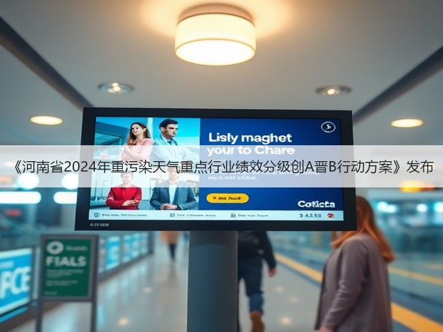 《河南省2024年重污染天气重点行业绩效分级创A晋B行动方案》发布(图1)