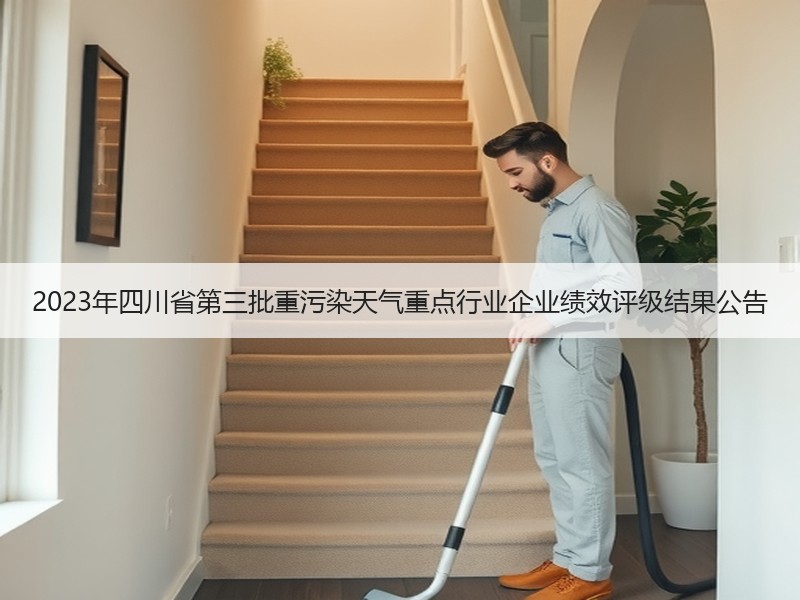 2023年四川省第三批重污染天气重点行业企业绩效评级结果公告 2023年四川省第三批重污染天气重点行业企业绩效评级结果公告