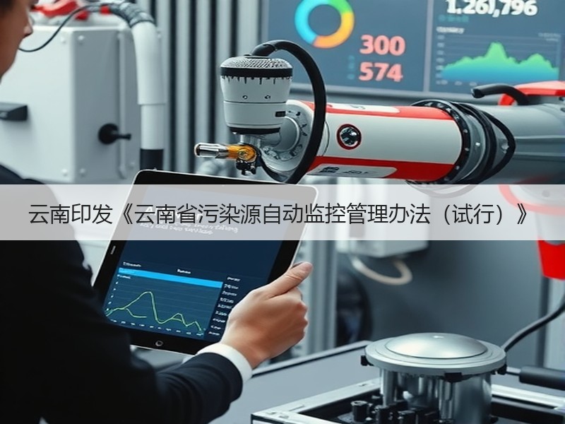 云南印发《云南省污染源自动监控管理办法（试行）》
