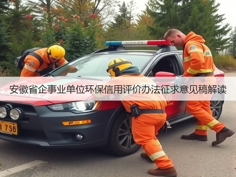 安徽省企事业单位环保信用评价办法征求意见稿解读
