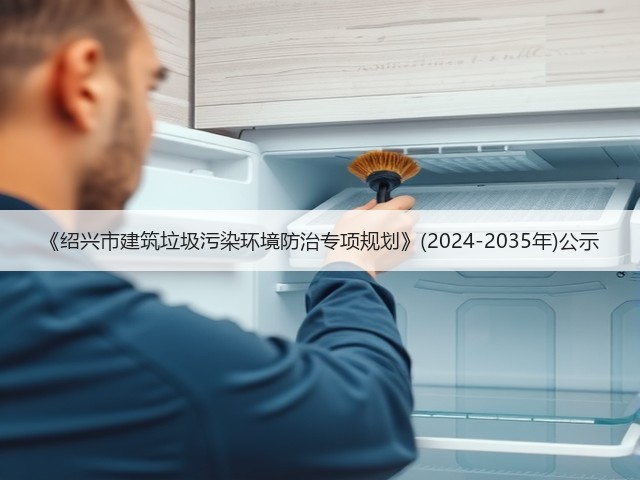 《绍兴市建筑垃圾污染环境防治专项规划》(2024-2035年)公示(图1)