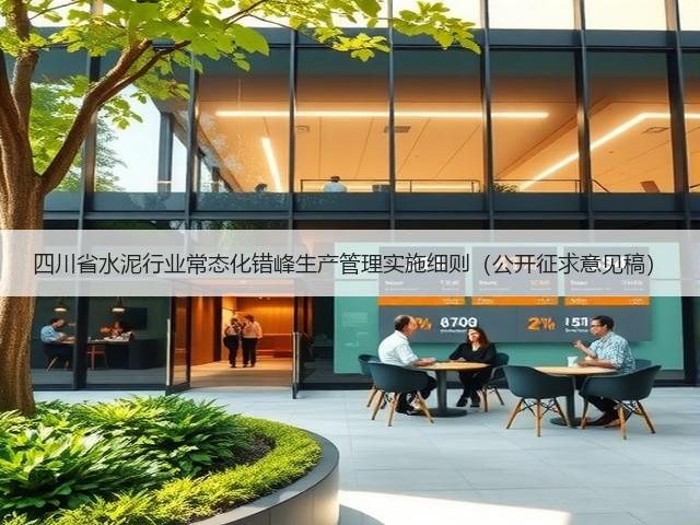 四川省水泥行业常态化错峰生产管理实施细则(公开征求意见稿)(图1) 四川省水泥行业常态化错峰生产管理实施细则(公开征求意见稿)(图1)